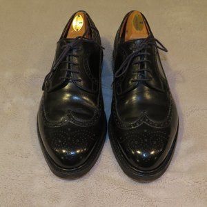 JM Weston 576 Long Wingtip Black Boxcalf Leather Men's Derby US 10 D UK 9 D